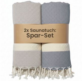 furora HOLIDAY Saunatuch Saunahandtuch Saunatuch Damen + Herren, Hamamtuch groß 100x200 XXL