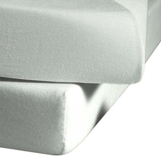 fleuresse Spannbettlaken Jenny C aus feinfädigem Mako-Jersey, Mako-Jersey, Gummizug: rundum, (1 Stück), für Matratzen bis 23 cm Höhe