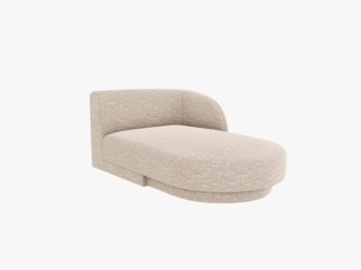 Micadoni Modul Miley 2-Sitzer Rechts Chenille Beige