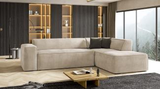 Ecksofa Lordin, Seite: Rechts, Farbe: Zetta 291 + Zetta 294