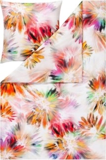 Estella Mako-Satin Bettwäsche 135x200 Alison Blütenrausch Feuerwerk 4830-985