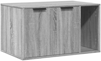 vidaXL Katzenklo Grau Sonoma 80x50x45 cm Holzwerkstoff 857738