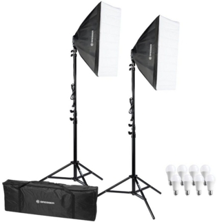 BRESSER Tageslichtlampe BRESSER BR-2845 LED Tageslicht-Set mit Softboxen