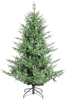 Salcar Künstlicher Weihnachtsbaum Künstlich Tannenbaum mit Fichtennadeln, realistisch in edlem Grünton, Fichte, 150 cm mit 1326 Spitzen (1138 PE + 188 PVC), ca. 86 % PE