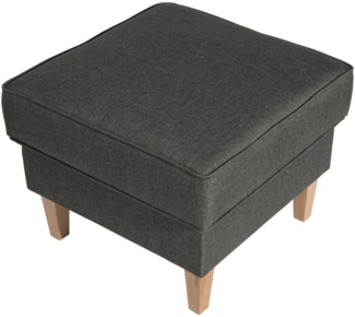 Hocker Karlen Bezug Flachgewebe Buche natur / anthrazit 22024