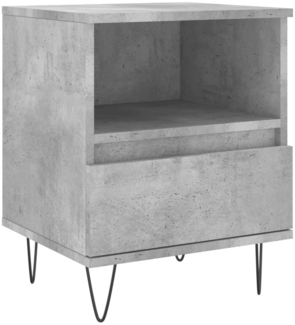 Nachttisch Nachtschrank Betongrau 40x35x50 cm Holzwerkstoff