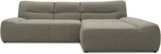 DOMO Collection Cesena, Ecksofa , Webstoff steel, 288 x 175 cm