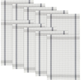 REDBEST Geschirrtuch Geschirrtuch 10er-Pack, Halbleinen Karo