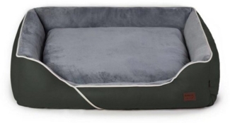 RAIKOU Hundematte Hundebett in 3 Größen und 6 Farben – rutschfest, waschbar, hoher Rand, waschbar,flauschig weich