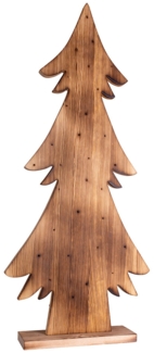 LED Stehleuchte, Weihnachtsbaum, Holz, H 90 cm