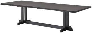 Casa Padrino Luxus Mahagoni Esstisch Mokkafarben 290,5 x 128 x H. 77 cm - Massivholz Küchentisch - Rechteckiger Esszimmertisch - Luxus Esszimmer Möbel