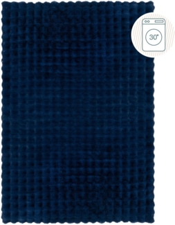 FLAIR RUGS Hochflor-Teppich Waffle Faux Fur, rechteckig, Höhe: 35 mm, Waffelmuster, waschbarer Kunstpelzteppich