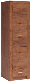 Lomadox Kleiderschrank INGENIO-161 Garderobenschrank Schlafzimmerschrank Wardrobe modern in braun