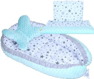 Primawela Bettnestchen Baby MINKY Nestchen Kokon Kuschelnest Kissen Decke Schmetterlingkissen