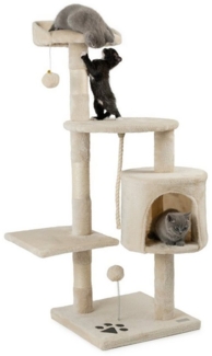 lionto Kratzbaum Katzenkratzbaum Höhe 112 cm, beige