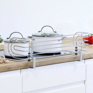 Gravidus Herdschutzgitter Herdschutzgitter 60cm Kinder Schutzgitter Herd Sicherungsgitter Metall