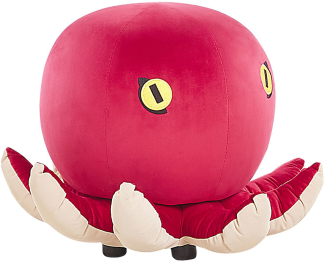 Pouf Samtstoff rot OCTOPUS