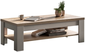Calicosy Couchtisch mit Ablageboden L110 cm - COUNTRY - Weiß