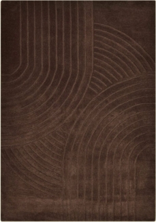 my home Wollteppich Gabbo Design, Handgefertigt, Teppich, reine Wolle, rechteckig, Höhe: 14 mm, Hoch-Tief-Effekt, reine Wolle, Scandi-Look, Naturfaser