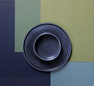 ASA Selection 7805420 Lederoptik Tischset, 46 x 33 cm, Polychlorid, schwarz