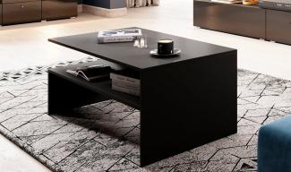 Couchtisch Tisch ATHENS Beistelltisch in schwarz matt 100x60