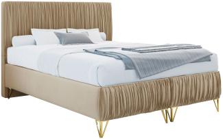 mirjan24 Boxspringbett Lux II , natur, 160 x 200 cm