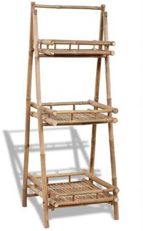 vidaXL Pflanzenständer 3 Ablagen Bambus 41493