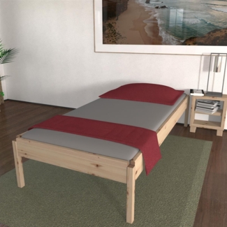 Stapelbett "Horst" 70 x 140 cm 44 cm Zirbe Holzbett Gästebett Massivholzbett