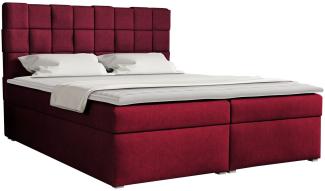 Boxspringbett Malmo Box, Rot, 180x200 cm