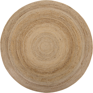 Teppich Jute beige ⌀ 140 cm AKBELEN