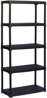 Dmora Aurelian Outdoor-Garderobe, Outdoor-Regal, Mehrzweck-Balkongarderobe, Outdoor-Schrank, 100 % Made in Italy, Anthrazit, 90 x 40 x 176 cm