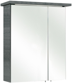 Spiegelschrank 84-I / Cesa I , Glas, Holzwerkstoff, Metall , Grau , 60 x 72 x 20 cm