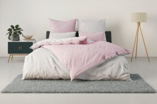 my home Bettwäsche Desner2, Microfaser, 2 teilig, Premium Qualität, sehr weich, uni, ab 135x200 cm