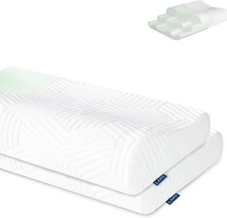 Höhenverstellbares Memory Foam Nackenstützkissen 50D Dichte abnehmbarer Bezug