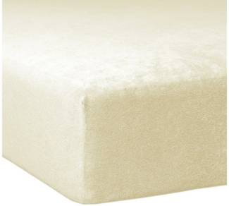 TRAUMSCHLAF Spannbettlaken Flausch Frottee, Frottier, Gummizug: Rundumgummi, (1 Stück), flauschig weich, elastisch und anschmiegsam