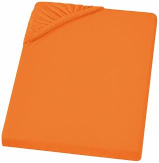 Carpe Sonno Feinjersey Bettlaken aus 100% Baumwolle, Orange, 140-160 x 200 cm