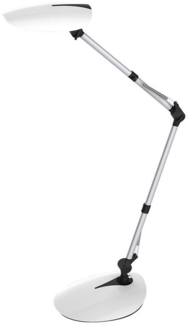 LED Tischlampe, Gelenke verstellbar, silber, H 79 cm