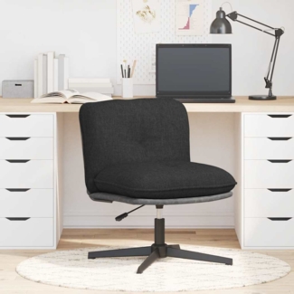 vidaXL Bürostuhl Drehbar Schwarz Stoff 4105394