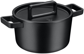 WMF Bräter Flavour, Gusseisen Bräter Induktion, Schmortopf emailliert, Gusseisen, Gusseisen-Kochgeschirr, Deckel mit Kondensationsnoppen