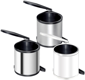 WESCO 010212-10 Abfalleimer 13 Liter RONDO 2 ab 40 cm Schrankbreite, weiß