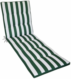 Herlag Liegenauflage Mia, Auflage Gartenliege 200x60x5cm Easy-Drop Bänder