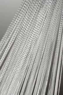 Haus und Deko Fadenvorhang Türvorhang mit Lurex Fadenvorhang 90x250 oder 140x250 cm Gardine, Stangendurchzug (1 St), Lichtschutz, Polyester