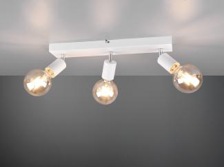 LED Deckenstrahler Weiß dimmbar 3 flammig, Balken 44cm breit