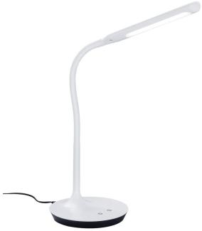 LED Schreibtischleuchten 2er SET Weiß, dimmbar, Flexgelenk, 41cm hoch