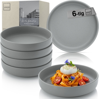 SÄNGER Steingut Pastaschalen Leeds Shadow 6 teilig