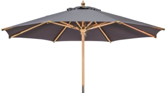 Kai Wiechmann Sonnenschirm Stylischer Balkonschirm 350 cm als hochwertiger Schattenspender, Gartenschirm aus Holz mit Windauslass & UPF 50+