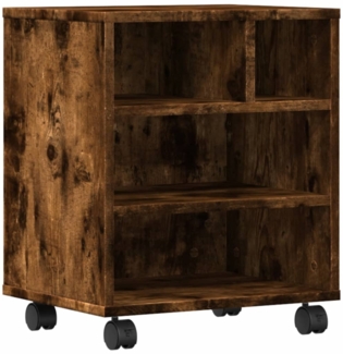 vidaXL Druckerständer mit Rollen Räuchereiche 41x32x48 cm 840622
