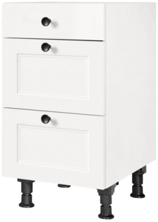 nobilia® Unterschrank "Cascada", vormontiert, mit höhenverstellbaren Sockelfüßen, in den Breiten 30, 45, 60 und 90 cm, mit Schubkasten und Auszügen