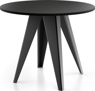 WFL GROUP Esstisch Glory (erhältlich in zwei Größen – 90/100 cm, ausziehbar auf 130/140 cm), platzsparender Tisch für kleine Küche, Esszimmer oder Wohnzimmer
