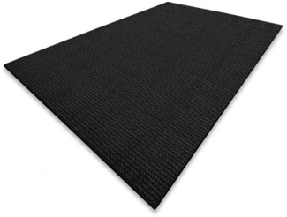 Floordirekt Sisalteppich Sylt Schwarz, Teppich erhältlich in 10 Größen, Teppichläufer, Eckig, Höhe: 6 mm, Eckig